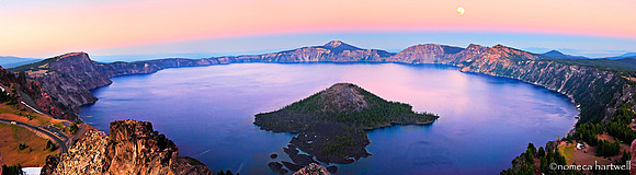 Crater Lake Moonrise