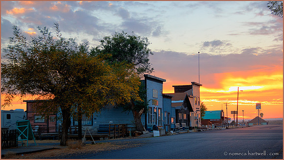 Shaniko Main Street Sunset